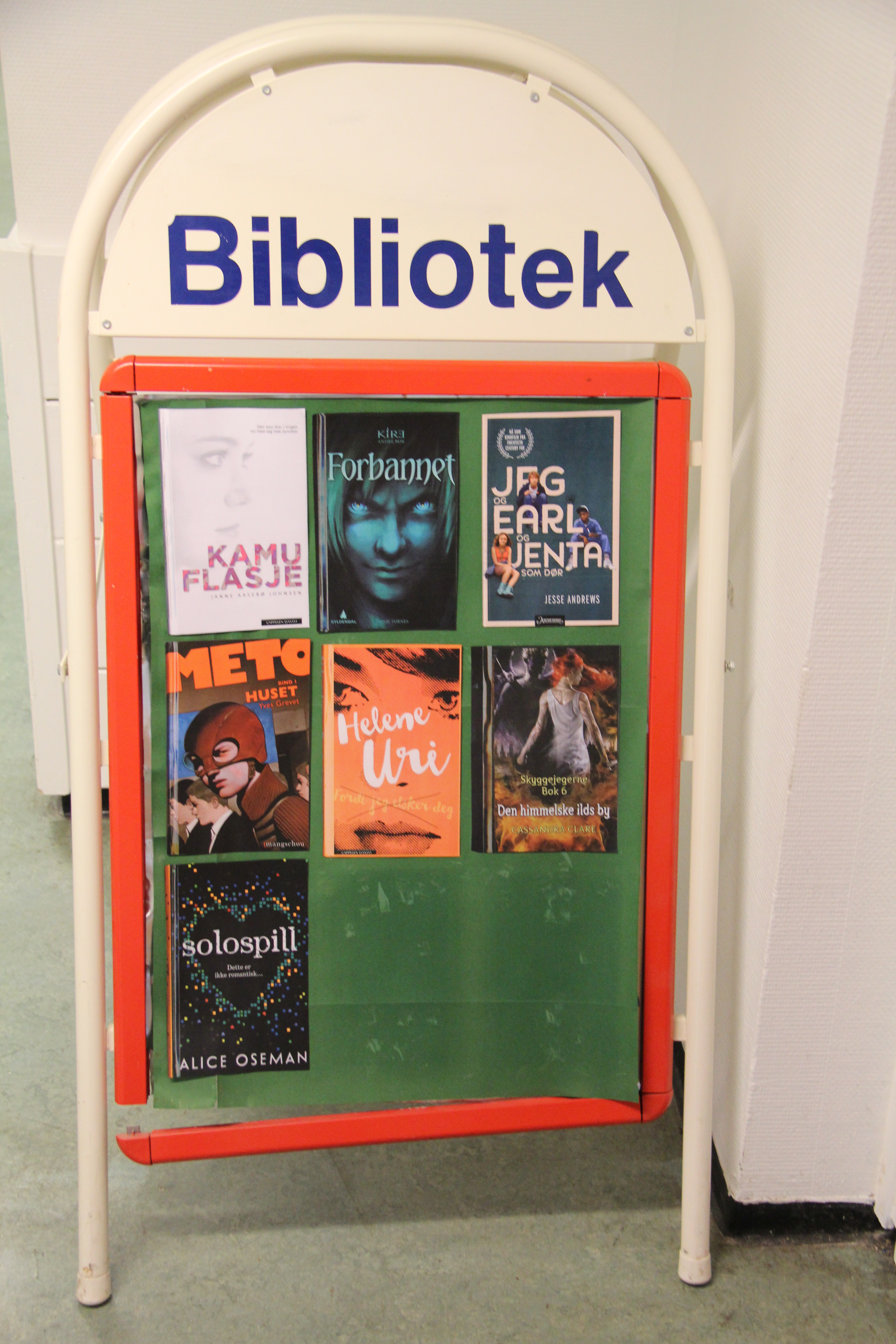 Bibliotek skilt